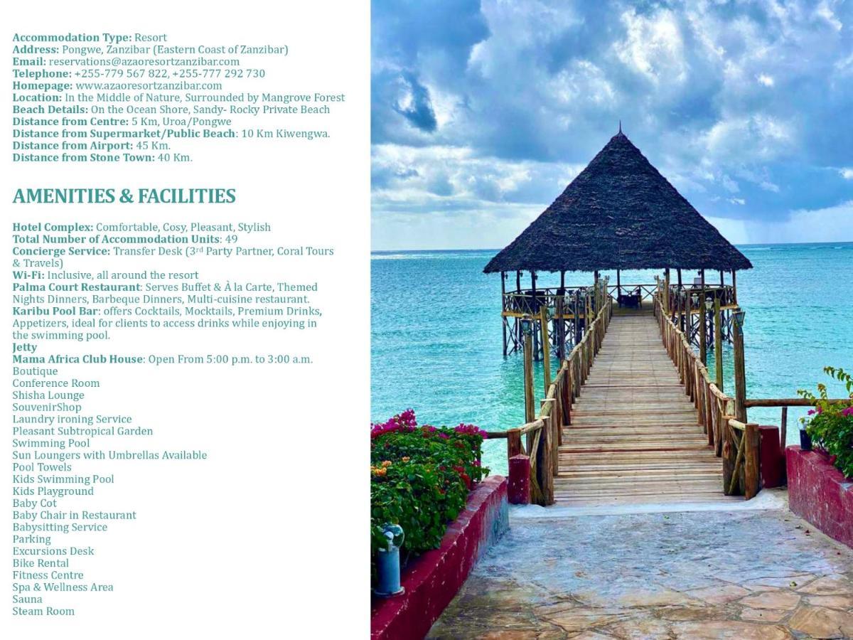 Azao Resort & Spa Pongwe Εξωτερικό φωτογραφία
